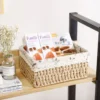 3-teiliges Aufbewahrungskorb-Set aus Rattan im Retro-Landhausstil – Stofffutter – stapelbarer Aufbewahrungskorb 5