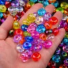 Transparente AB Farbe Acryl Rad Perlen Glas Spacer Lose Perlen 14mm Für Schmuck Machen Armband DIY Schlüsselbund Zubehör 6