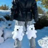 Erwachsene Outdoor-Sportarten Skifahren Snowboarden Hüftschutz Weißer Bär Hüftschutz Schutz Skiausrüstung Kinder Knieschoner Hüftpolster 2