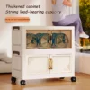45/55/65 cm Länge, Multifunktions-Aufbewahrungsschrank, großes Fassungsvermögen, faltbar, einfach zu installierende Aufbewahrungsbox, staubdichter Kleiderschrank 3