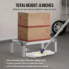 SucceBuy 1000LBS Aluminium-Wäscheständer, 20,3 cm, 30,5 cm, vom Boden weg, verstellbares Aluminium-Lebensmittelaufbewahrungs-Bodenregal für Küchen, Garagen 3