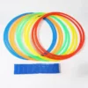 Neue Outdoor-Kinder, lustiges körperliches Training, Sportspielzeug, Gitter-Sprungring-Set, Spiel, 10 Reifen, 10 Anschlüsse für Parkspiele, Jungen und Mädchen 2