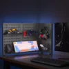 Stecktafel-Desktop-Aufbewahrungsregal: Vertikale Trennwand für Büro, Zuhause, Schreibtisch und Wohnheim, Tischregal mit bohrfreiem Zubehör 3