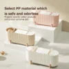 Toilettenaufbewahrungsbox für den Hausgebrauch, mit transparentem Deckel, zur Aufbewahrung von Make-up-Tüchern und Make-up-Paletten 3