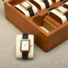 Oirlv Uhrenbox mit 10 Fächern, Holz-Schmuckschatulle, Uhren-Organizer, für Herren und Damen, Aufbewahrungsbox für mechanische Uhren, Armbanduhr-Display-Box 5