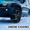 Schneeketten aus Manganstahl, robust, für Winter, Schnee, Schlamm, Sand, 175–265 mm, Reifen, rutschfest, Notfall, Auto, LKW, SUV, einfache Installation