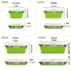 1/4PCS Falten Silikon Lunch Box Küche Kühlschrank Konservierung Box Umweltfreundliche Picknick Lagerung Box Stapelbar Platz Sparen 6