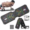 Tragbares multifunktionales Push-up-Board-Set mit Griffen, faltbare Fitnessgeräte für Brust, Bauch, Arme und Rückentraining
