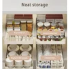 Neue Küche Lagerung Rack mit Rutsche Schienen Ausziehbare Küche Schublade Typ Ablage Gewürz Box Lagerung Regal Schränke Organizer 2