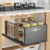 2 stücke Küche Lagerung Rack Rutsche Schublade Ablage Gewürz Flasche Gewürz Lagerung Rack Herausziehen Schrank Schubladen Organizer 5
