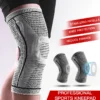 Kompressions-Kniebandage, Silikon-Schutz, Unterstützung für Knieschmerzen, Sportpolster, Laufen, Fitnessstudio, Arthritis, Knieentlastung, Workout, Sport