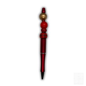 Weihnachtskugelschreiber Rot mit Kugel-Design