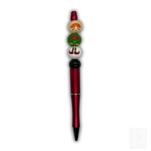 Weihnachtskugelschreiber Weihnachtswichtel rot