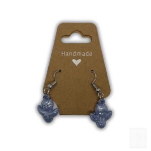 Handgemachte Ohrringe Engel Hellblau