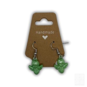 Handgemachte Ohrringe Engel Grün