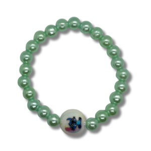 Stitch Perlenarmband elastisch – Mintgrün