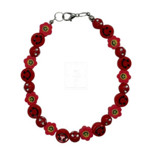 Smiley-Armband Rot