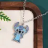 Disney Stitch Volldiamant-Halskette – funkelnder Strass-Anhänger, Lilo & Stitch Bling-Spielzeug für Frauen und Fans 4