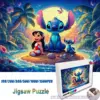 Disney Anime Lilo & Stitch Puzzle 108/200/300/500/1000/1500 Teile Intelligenzpuzzles für Kinder und Erwachsene Heimdekoration 1