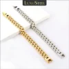 Luxus Stahl klobige 9,8mm Uhren kette Armbänder für Männer Frauen Gold Silber Farbe Edelstahl Luxus Armband Schmuck Geschenke