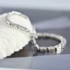 100 % 925 Sterling Silber Tank Kette Moissanit Armband für Frauen Luxus Designer Armbänder Party Hochzeit Geburtstag Geschenke Schmuck 3