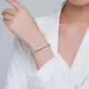 Ailmay Solide 925 Sterling Silber Klassische Luxus Voller Zirkonia Armbänder Für Frauen Mädchen Anti-allergie Feine Schmuck Geschenke 2