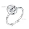 2CT ovale Moissanit-Ringe für Damen, massives 18 Karat Gold, gepolstert, 925er Silber, Lünette, Set, Ehering, Verlobung, Weihnachtsgeschenk, Schmuck 6