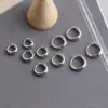SOFTPIG Echt 925 Sterling Silber 18 Karat Gold Minimalistische Runde Creolen für Frauen Licht Luxus Edlen Schmuck OL Zubehör 4