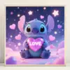 5D-Diamant-Malerei-Set zum Selbermachen – Cartoon, Stich mit Herz, runder synthetischer Acryl-Edelstein, Leinwand-Bastelset, Diamantkunst 4