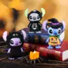 Neue al Stitch Trick Anime Action Figure Spielzeug Kürbis Zauberer Leuchtende Skelett Stich Action Figure Überraschung Halloween Geschenke 4