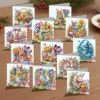 12er Packungen Grußkarten-Set zum Selbermachen, Diamant-Kunst-Malerei, Grußkarten für Weihnachten, Geburtstag, Ostern, Feiertage 1
