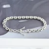 100 % 925 Sterling Silber Tank Kette Moissanit Armband für Frauen Luxus Designer Armbänder Party Hochzeit Geburtstag Geschenke Schmuck 2
