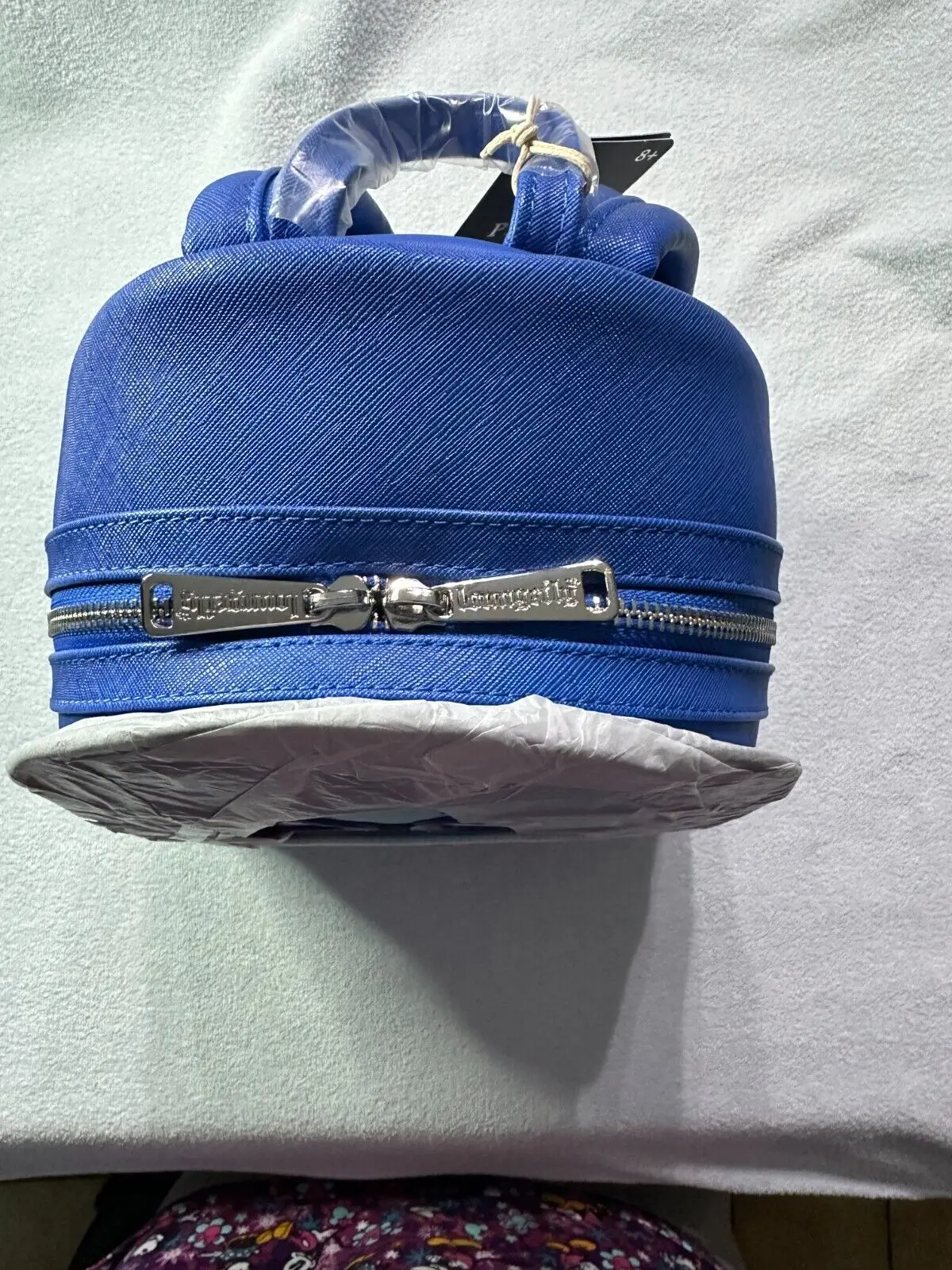 Stock Disney Loungefly Inside Out Sadness Cosplay Mini-Rucksack Pu-Leder Rucksack Cartoon Lotso Stitch Mode süße Mädchen Tasche 5