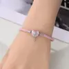 Heißer Verkauf Runde Schloss Herz Schlange Knochen Kette Armreifen 925 Sterling Silber Klassische Süße Armband Frauen DIY Edlen Schmuck Party Geschenke 4
