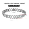 2 Reihen 8 MM Kubanisches Armband Männer Frauen Edlen Schmuck S925 Silber High Carbon Diamant Paar Armband vergoldet 18 Karat Hip Hop Link Kette 6