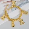 Dubai Luxus 18K vergoldet Hip Hop Armband für Frauen Hochzeit Verlobung Party Alltagskleidung Armband Charms Schmuck Geschenk