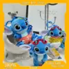 al Disney Kawaii Stitch Angie Plüschtier Schlüsselanhänger Niedlicher Stitch Angel Plüschtiere Schlüsselanhänger Kawaii Peluche Puppen Anhänger Geschenk Kinder 1