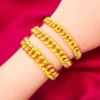 Kinderarmband aus 24-karätigem Gold mit breitem Band | AU999 Pure Gold, dickes Band mit mattem Finish, verstellbarem Verschluss, sicher und elegant 4
