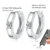 Tezzc D Farbe Moissanit Ohrring S925 Sterling Silber Überzogene Weiß Gold Creolen für Frauen Hochzeit Schmuck Großhandel 5