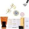 Cbtb Sterling Silber S925 Gold Silber Runde Inlay 0,5-2 Karat Moissanit Ohrstecker für Frauen Verlobung Luxus Schmuck 6