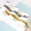Luxus Stahl klobige 9,8mm Uhren kette Armbänder für Männer Frauen Gold Silber Farbe Edelstahl Luxus Armband Schmuck Geschenke 2