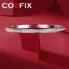 COSFIX Echt D Farbe 2mm Voller Moissanite Armband Für Frauen S925 Sterling Silber Platte Pt950 Edlen Schmuck Geschenk Großhandel 1