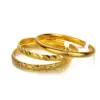 Romantischer offener Himmel-Stern-Armreif mit glattem Gesicht, 18 Karat Gold, Armband für Frauen, Hochzeit, Verlobung, Charm, Goldfarbe, edler Schmuck, Geschenke