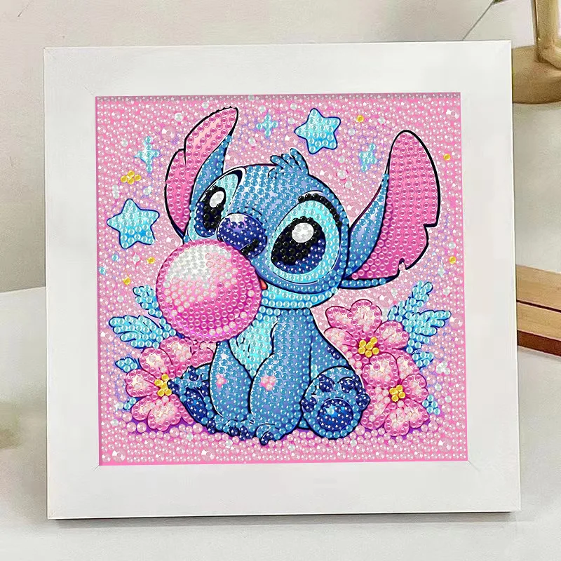 5D-Cartoon-Diamant-Gemälde, Stich, Kleben, volle Bohrer, Sticken, Raumdekoration, Zeichnen, Handarbeit, Halbzeuge, 18 x 18 cm