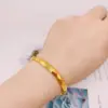 Romantischer offener Himmel-Stern-Armreif mit glattem Gesicht, 18 Karat Gold, Armband für Frauen, Hochzeit, Verlobung, Charm, Goldfarbe, edler Schmuck, Geschenke 3