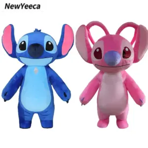 Riesiges aufblasbares Maskottchen-Kostüm mit blauem Stich, Disney-Charakter, Cosplay-Kostüm, Disney-Werbung, Kostüm, Anime-Anzüge für Erwachsene