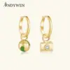 ANDYWEN 925 Sterling Silber Gold Kamera Ball Ohrringe Emaille CZ Zirkon 2025 Frauen Trendy Party Edlen Schmuck Geschenk 1