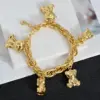 Dubai Luxus 18K vergoldet Hip Hop Armband für Frauen Hochzeit Verlobung Party Alltagskleidung Armband Charms Schmuck Geschenk 2