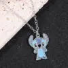 Disney Stitch Volldiamant-Halskette – funkelnder Strass-Anhänger, Lilo & Stitch Bling-Spielzeug für Frauen und Fans 5
