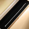 3*5mm Birnenschliff Alle Moissanit Diamant Tennis Armband für Frauen S925 Silber vergoldet Weißgold Wassertropfen Form Schmuck mit GRA 3